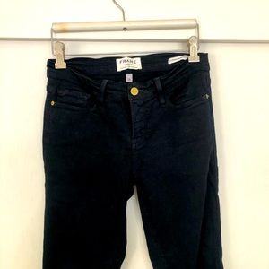 Frame Le Skinny De Jeanne Crop - Deep Blue Dive